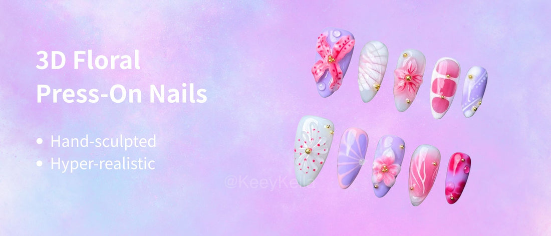 Bloom Boldly—Where Will Your 3D Floral Nails Take You Today? 🌸💅