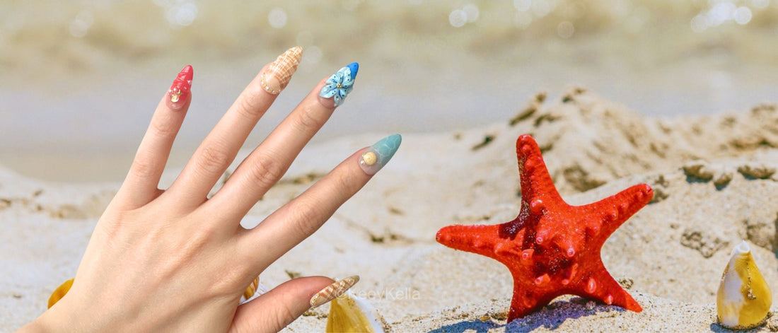 Beach-Ready Bliss: Ocean-Inspired Press-On Nails for Your Dream Vacation