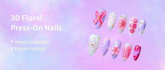 Bloom Boldly—Where Will Your 3D Floral Nails Take You Today? 🌸💅